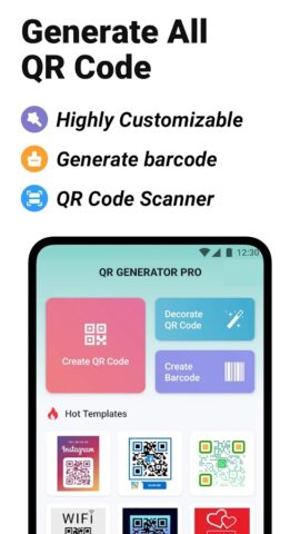 QR Code Generator Pro — скриншот 1