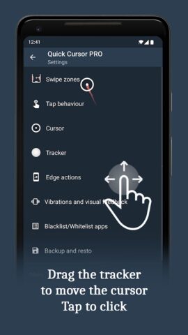 Quick Cursor для Android — скриншот 3