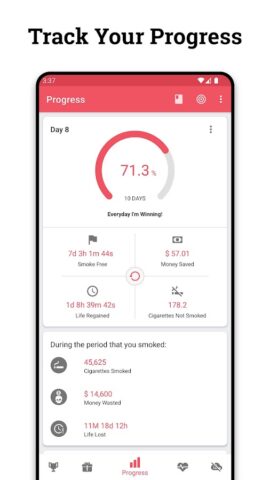 Курению Стоп: Бросаем Навсегда для Android — скриншот 2