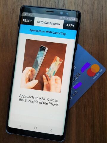 Считыватель карт RFID — NFC для Android — скриншот 1