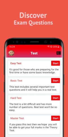 RTA Theory Test для Android — скриншот 2