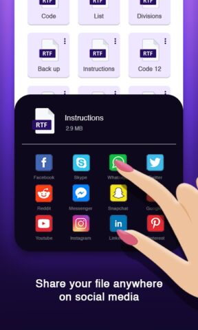 RTF Viewer RTF File Reader для Android — скриншот 2