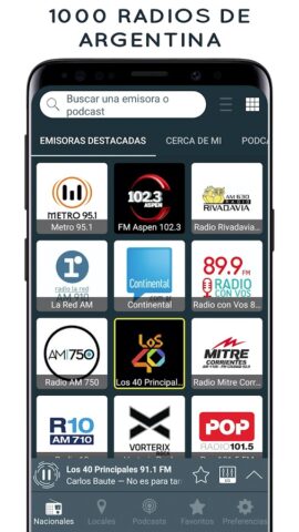 Radios Argentinas FM y AM для Android — скриншот 1