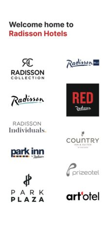 Radisson Hotels Проживание для iOS — скриншот 1