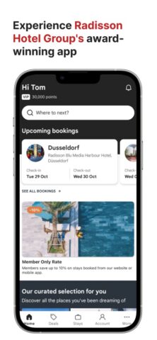 Radisson Hotels Проживание для iOS — скриншот 2