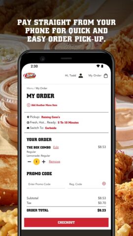 Raising Cane’s Chicken Fingers для Android — скриншот 3