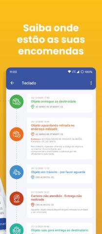 Rastreio de Compra e Encomenda для Android — скриншот 3
