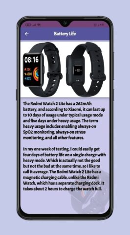 Redmi Watch 2 Lite Guide для Android — скриншот 2