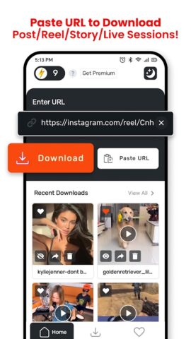 Copy Caption Reels Downloader для Android — скриншот 5