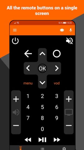 Remote compatible Livebox для Android — скриншот 1