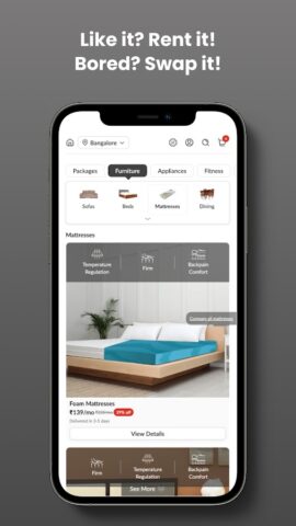 Rentomojo — Furniture on Rent для Android — скриншот 5