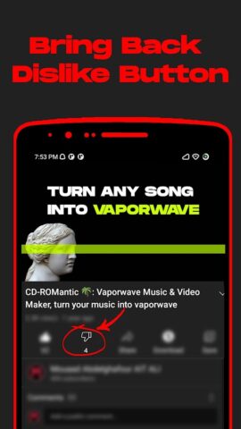 Return Dislike Button для Android — скриншот 2