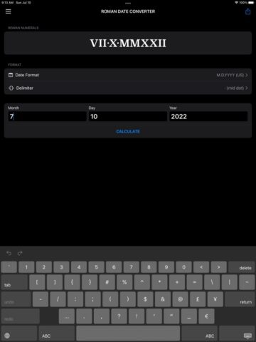 Roman Date Converter для iOS — скриншот 2