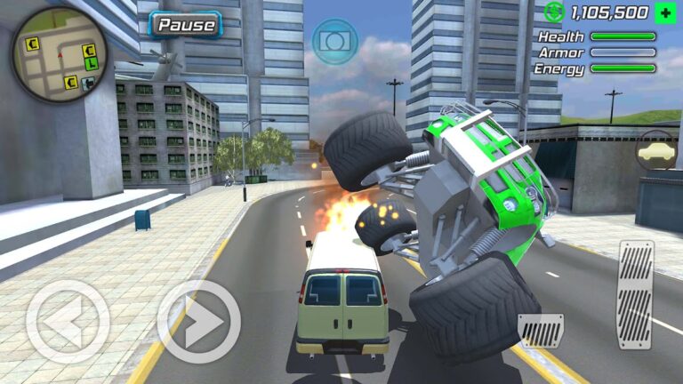 Rope Frog Ninja Hero Car Vegas — скриншот 3