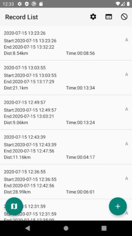 RouteHistory для Android — скриншот 4