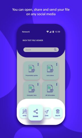 Приложение для чтения RTF-файл для Android — скриншот 1