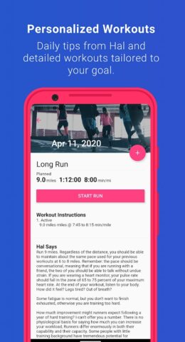 Run With Hal для Android — скриншот 5