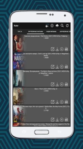 Rutor Widget для Android — скриншот 5