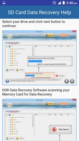 SD Card Data Recovery Help для Android — скриншот 5