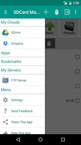 SD Card Manager (File Manager) для Android — скриншот 1