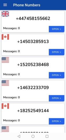 SMS Receive, Temp Phone Number для Android — скриншот 5