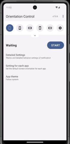 Screen Orientation Control для Android — скриншот 1