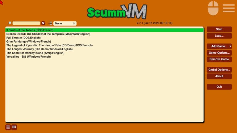 ScummVM для Android — скриншот 1