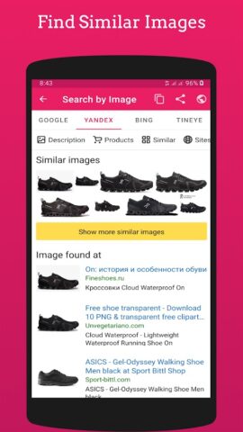 Поиск по картинке для Android — скриншот 2