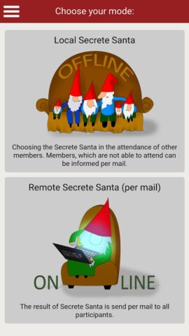 Secret Santa App для Android — скриншот 1