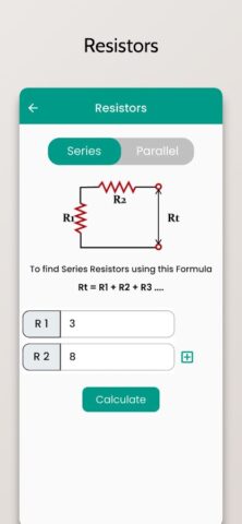Series Parallel Calculator для Android — скриншот 2