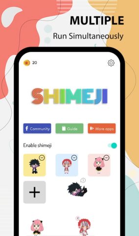Shimeji — desktop pet для Android — скриншот 1