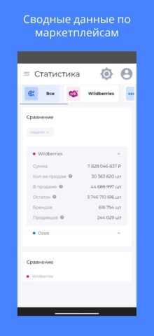 Shopstat — аналитика WB и Ozon для Android — скриншот 2