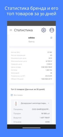 Shopstat — аналитика WB и Ozon для Android — скриншот 4