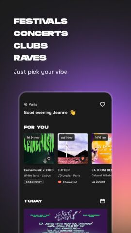 Shotgun: Live Music Experience для Android — скриншот 1