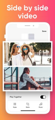 Side by side video для iOS — скриншот 1