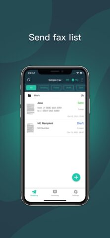 Simple Fax-Send fax from phone для iOS — скриншот 1