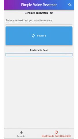 Simple Voice Reverser для Android — скриншот 5
