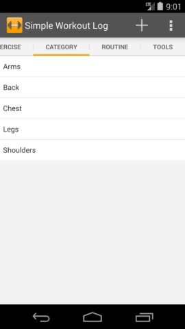 Simple Workout Log для Android — скриншот 3