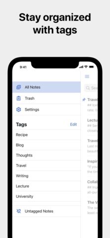Simplenote для iOS — скриншот 2