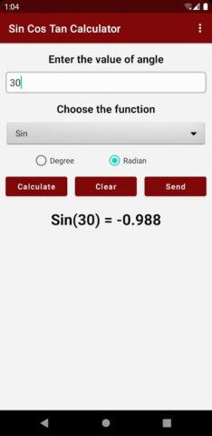 Sin Cos Tan Calculator для Android — скриншот 5