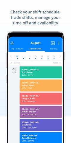 Sling: Employee Scheduling App для Android — скриншот 3