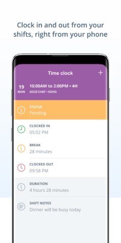 Sling: Employee Scheduling App для Android — скриншот 4