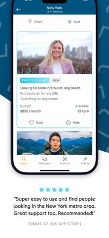 SpareRoom US для iOS — скриншот 2