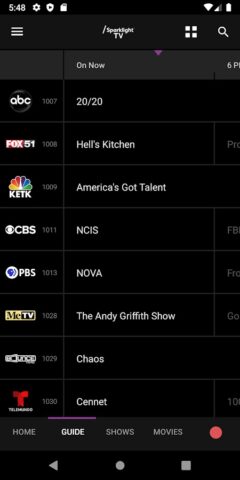 Sparklight TV для Android — скриншот 2