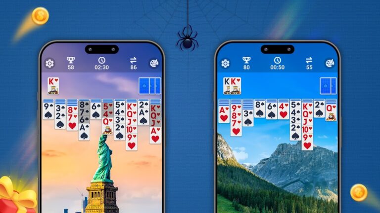 Spider Solitaire, Large Cards для Android — скриншот 2