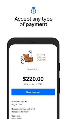 Square Invoices: Invoice Maker для Android — скриншот 3