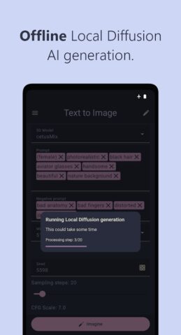 SDAI — AI Image generator для Android — скриншот 4