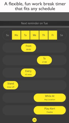 Stand Up! The Work Break Timer для iOS — скриншот 1