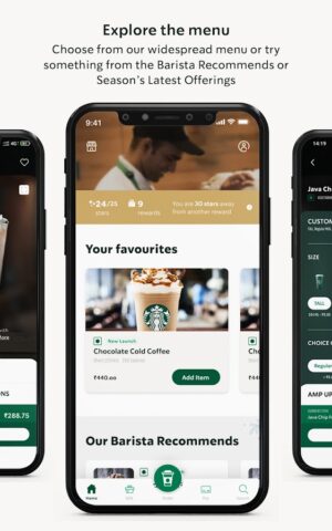 Starbucks India для Android — скриншот 1