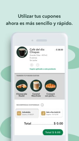 Starbucks México для Android — скриншот 4